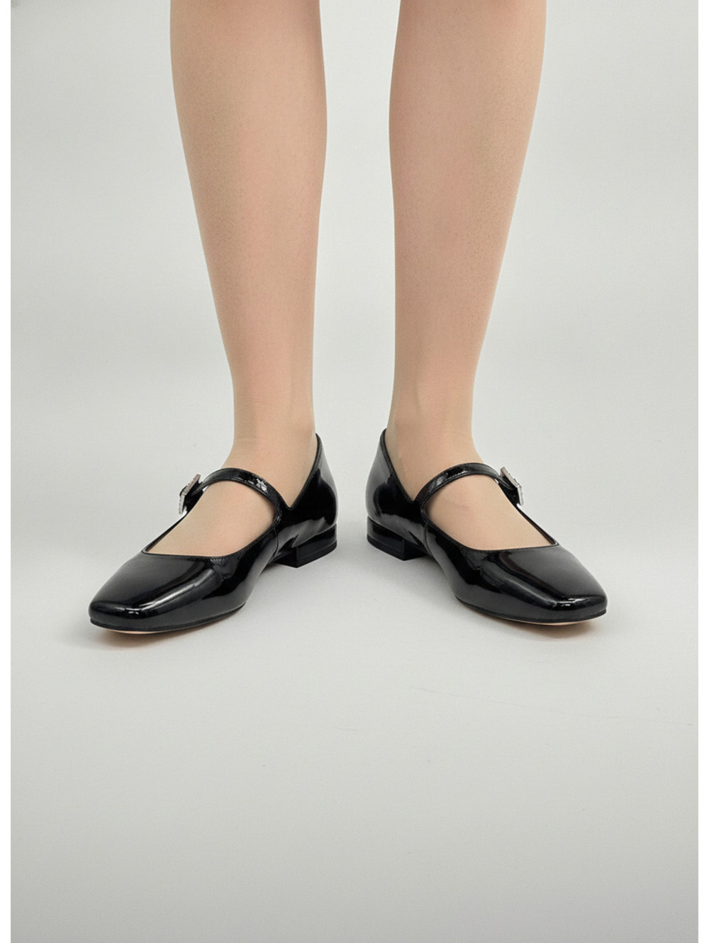 ON 34TH Saadetp Black Patent Mary Jane Flats